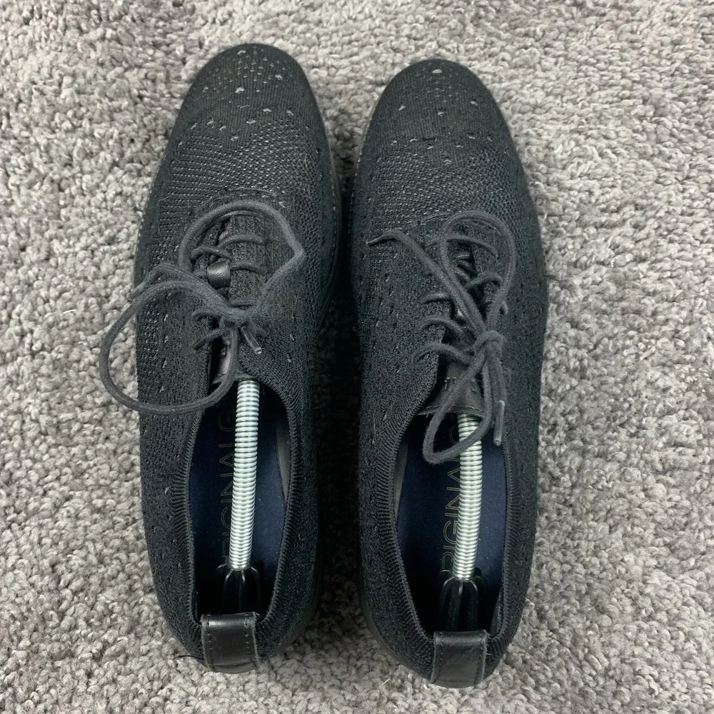 Cole Haan OriginalGrand Stitchlite Mens Size 12 Black Wingtip Oxford Shoes